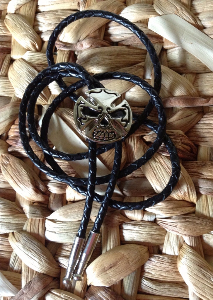 skull bolo tie