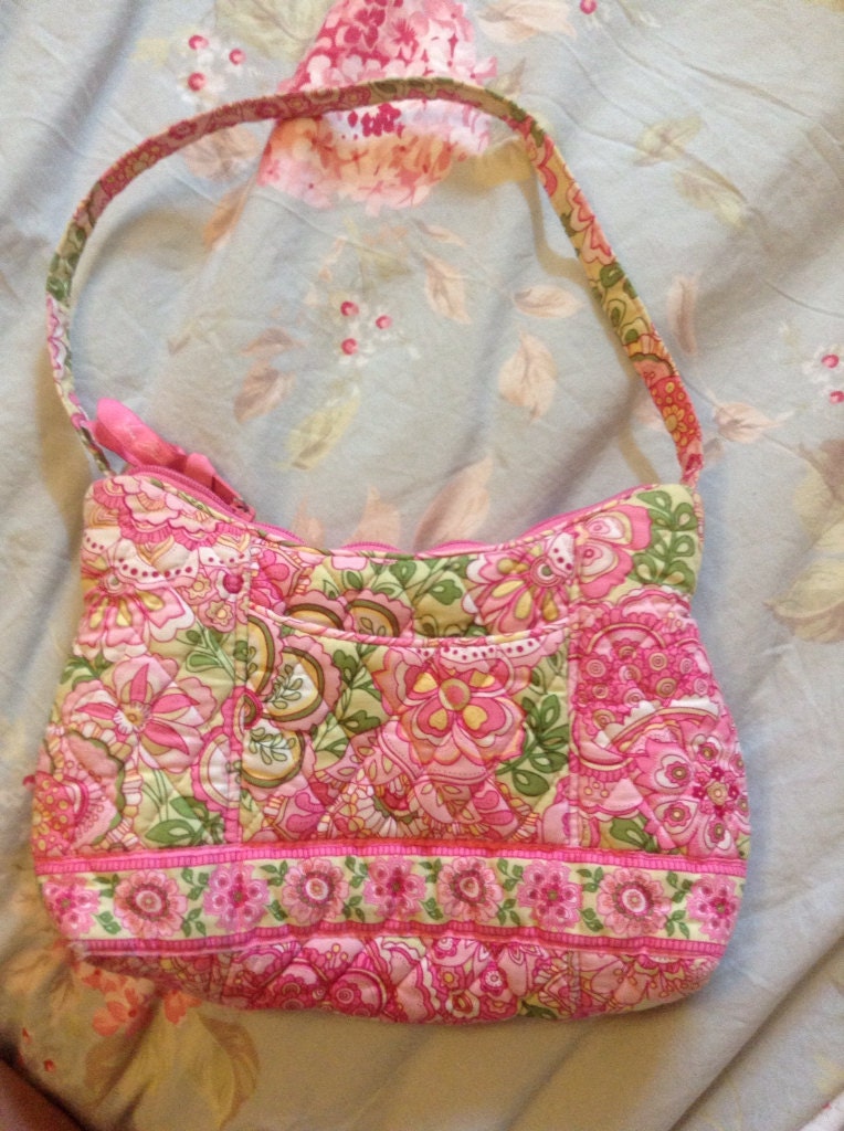 Vera Bradley Molly pink petal bag purse.