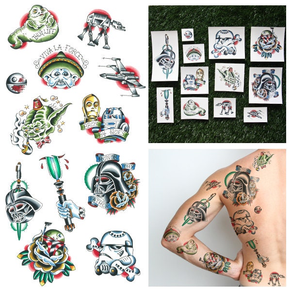 Star Wars Lightspeed Temporary Tattoo Pack Set of 12 by