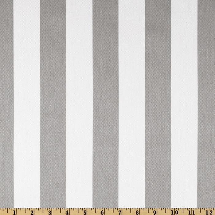 Grey Stripe Fabric By The Yard Canopy Storm White By Fabricsecret