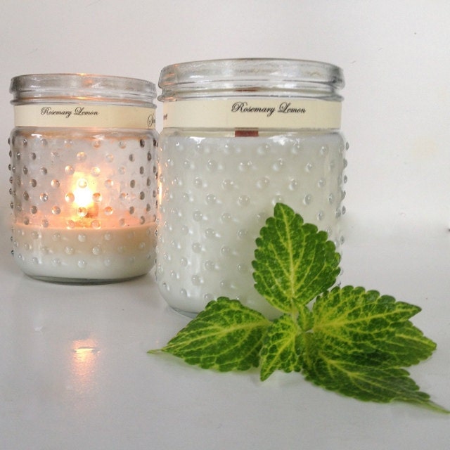 Rosemary Lemon Vanilla Natural Soy Candle 20 oz by Simplessence