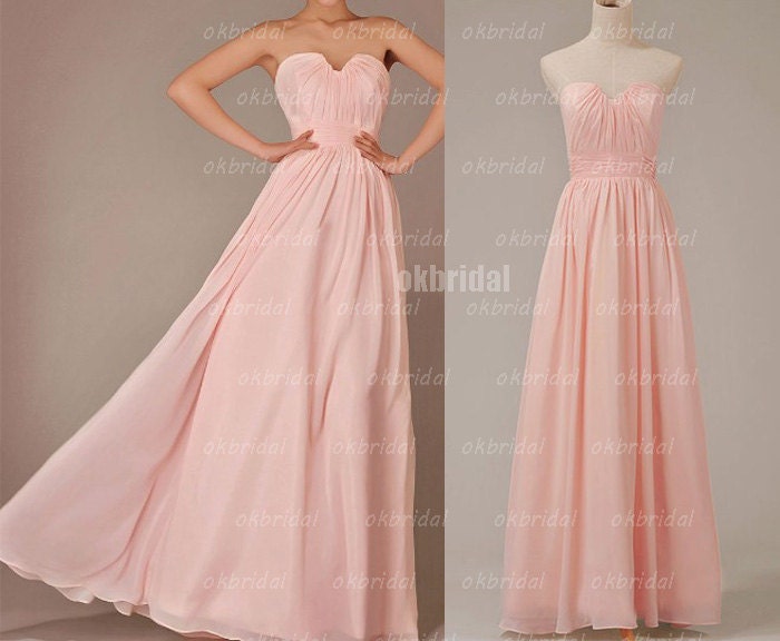 pink bridesmaid dresses, chiffon bridesmaid dress, cheap bridesmaid dress, bridesmaid dress, wedding party dress, RE131