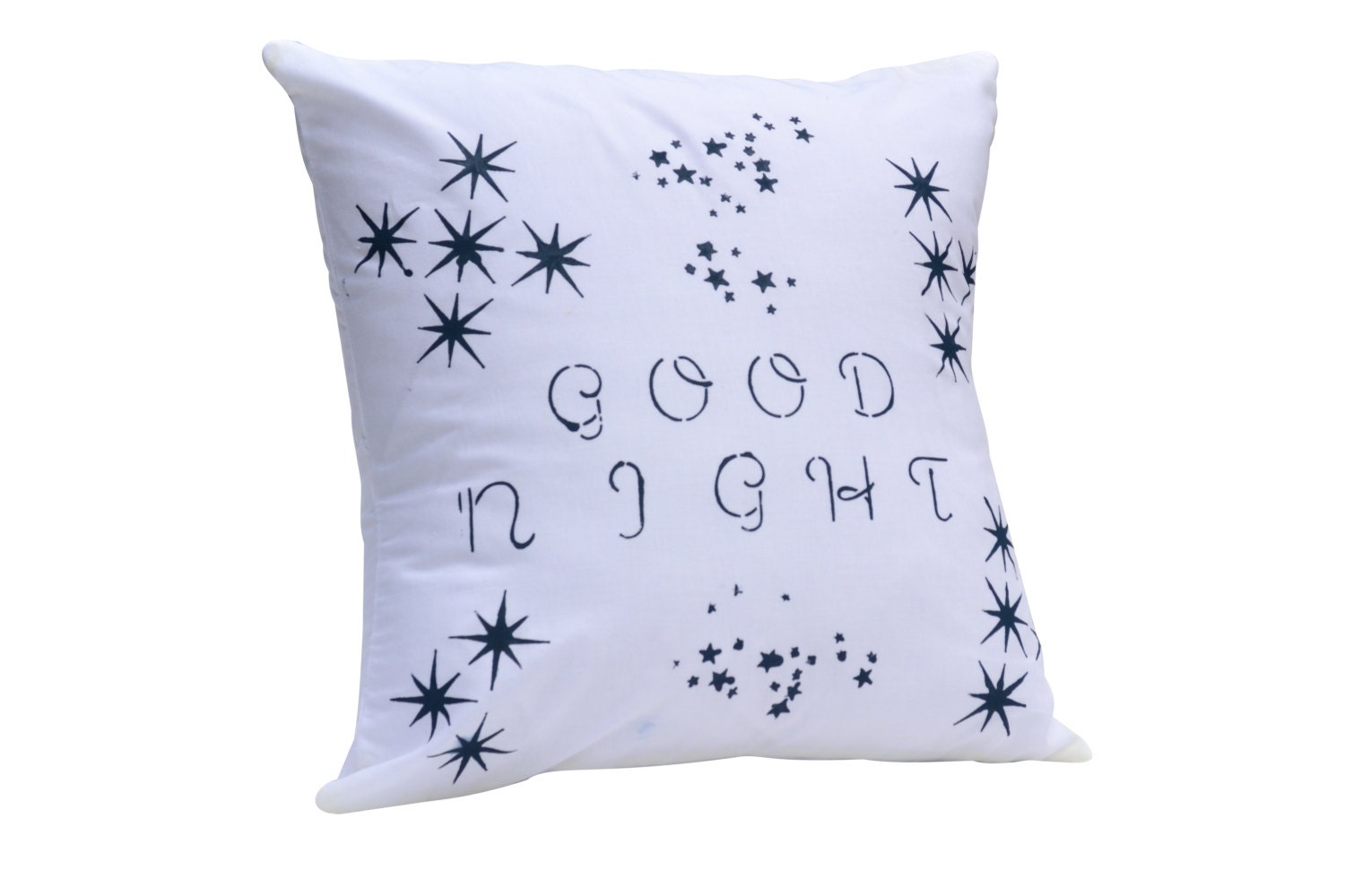 Good Night Hand painted Accent Pillow 16x16 - vlady1
