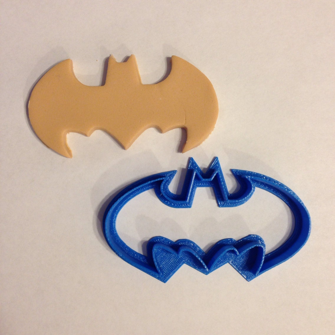3D Printed Batman cookie cutter 3 1/2 inches wide by BoeTech