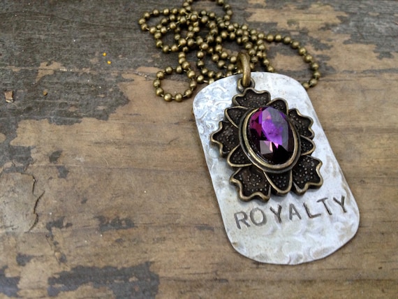 Royalty Dog Tag Necklace