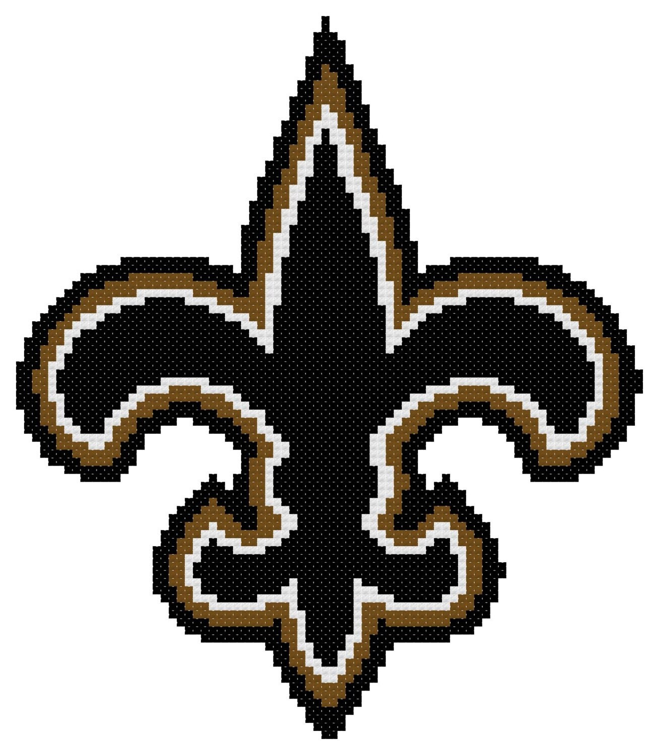 Counted Cross Stitch Pattern New Orleans Saints by DreamyMemories