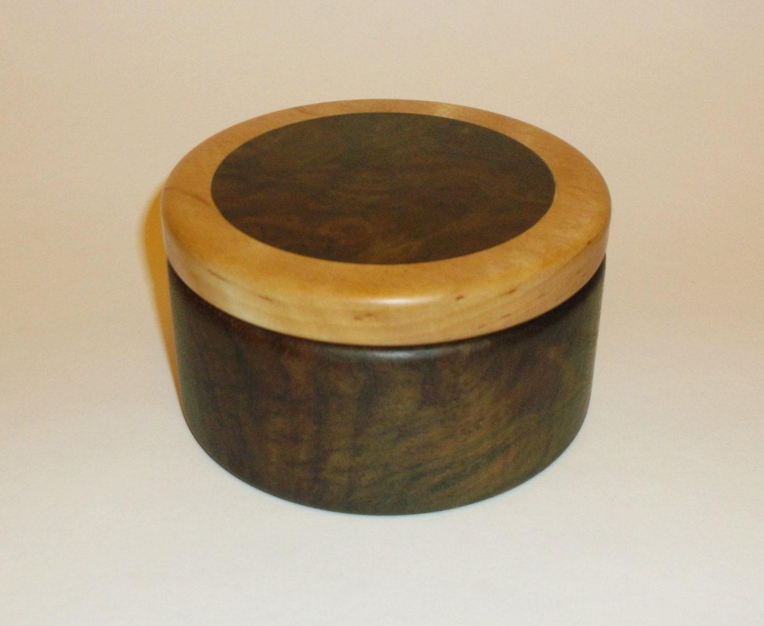 Wooden box exotic wood round box for small by PathfinderWoodworks