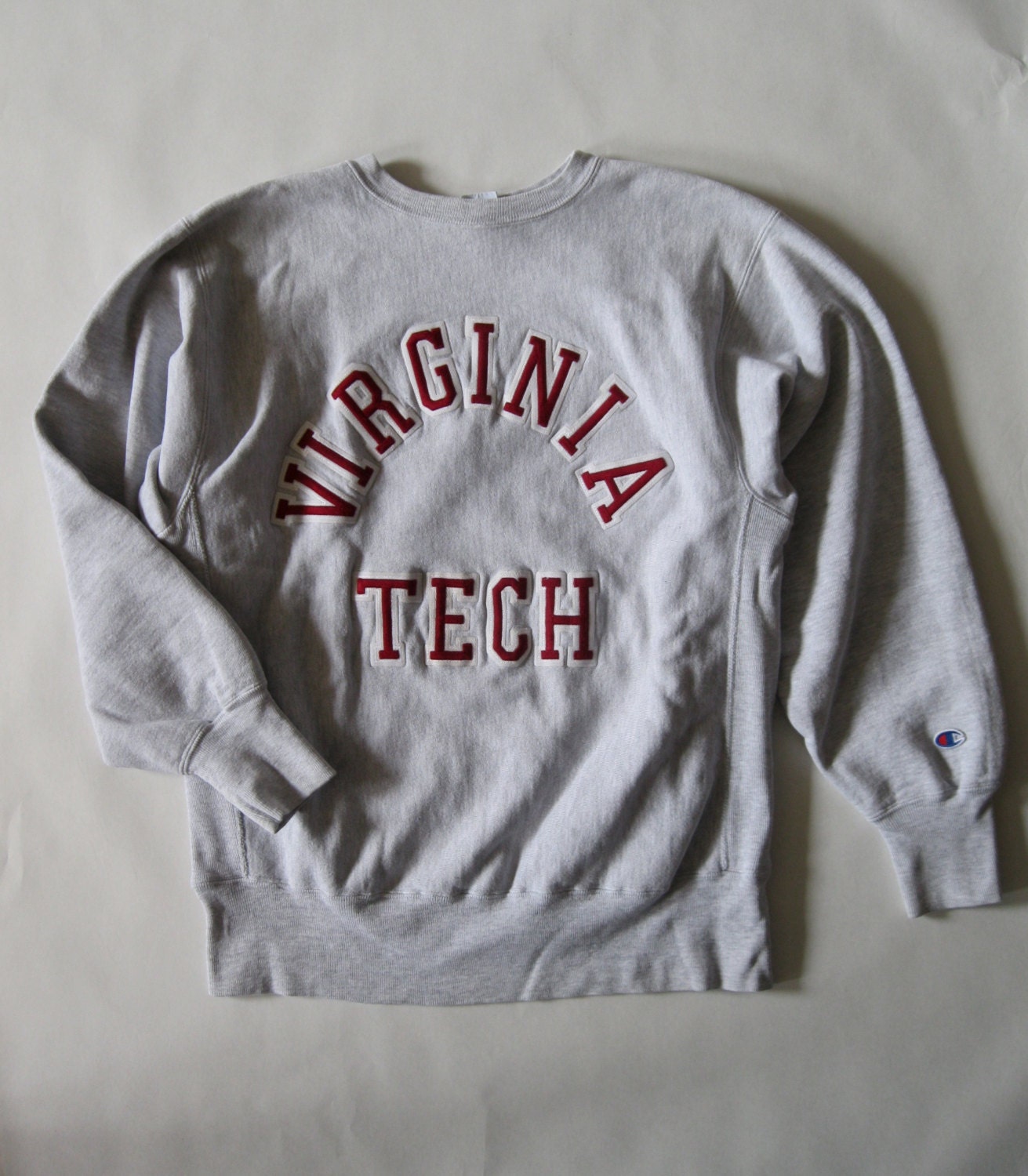 Vintage Virginia Tech sweatshirt heather gray by afterglowvintage