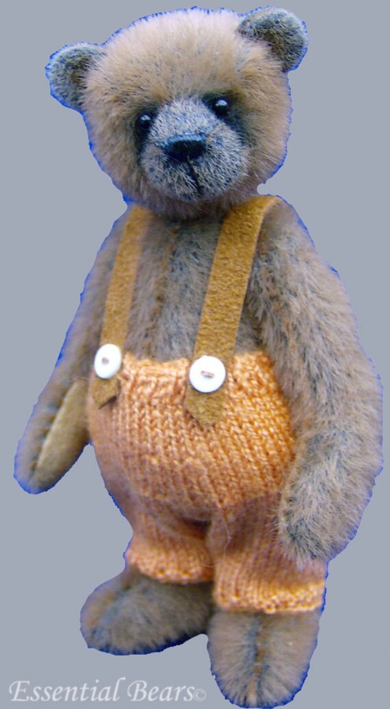 teddy bear trousers knitting pattern