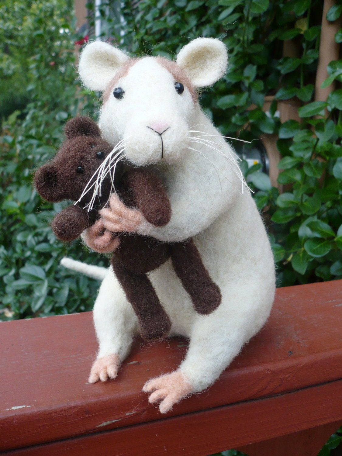 rat and teddy bear