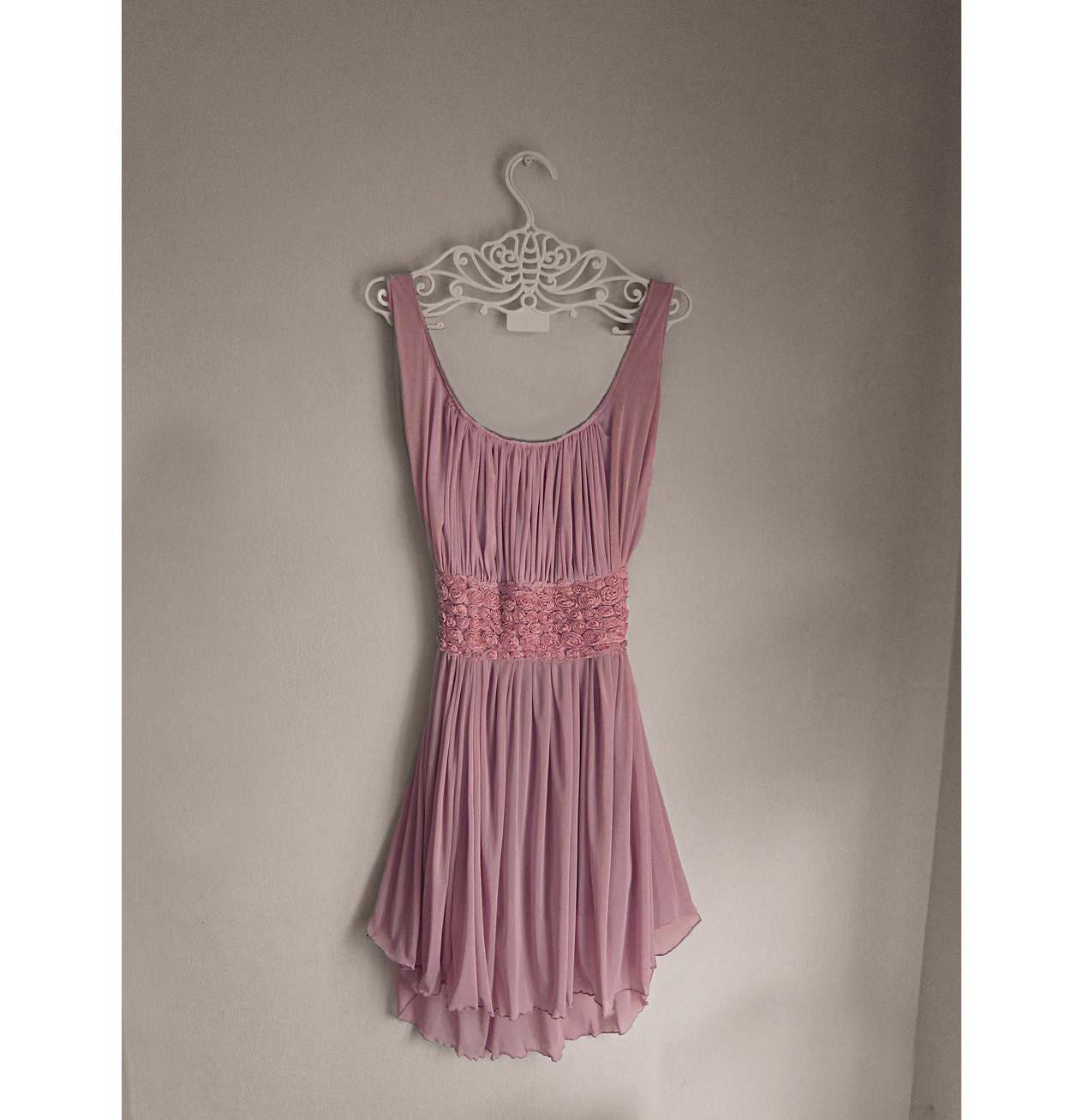 Dusty Rose Blush Pink Angel Dreamy Cream Rosette Faerie Mori Girl Champagne Nostalgia Soft Flowy Ethereal Lace Elven Marie Antoinette Dress