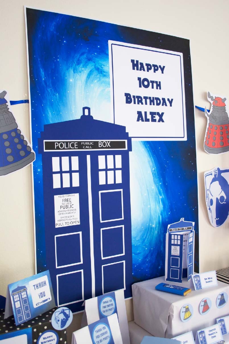 Dr Who Backdrop - INSTANT DOWNLOAD - Dr Who Inspired Il_570xn