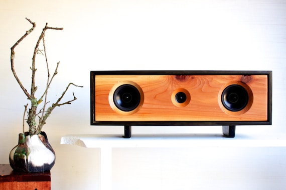Reclaimed Wood Bluetooth Speakers - the Elder Box - Handmade using Recaimed Redwood - FREE SHIPPING