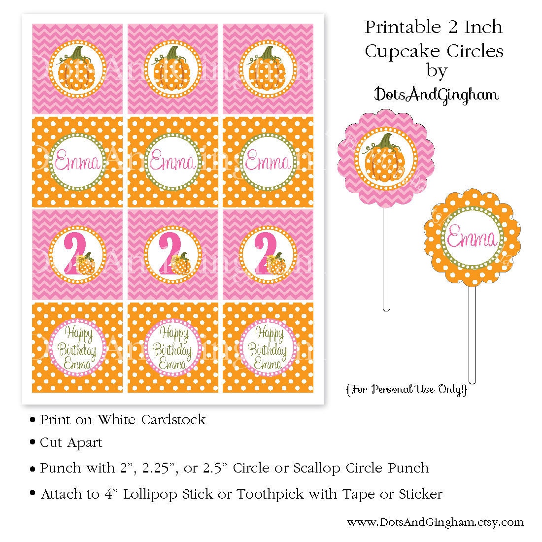 Pumpkin Cupcake Toppers-Pumpkin Party Cupcake Topper-Chevron Pumpkin Cupcake Topper-Pumpkin Party-Little Pumpkin Cupcake Topper-Fall Cupcake Il_570xn