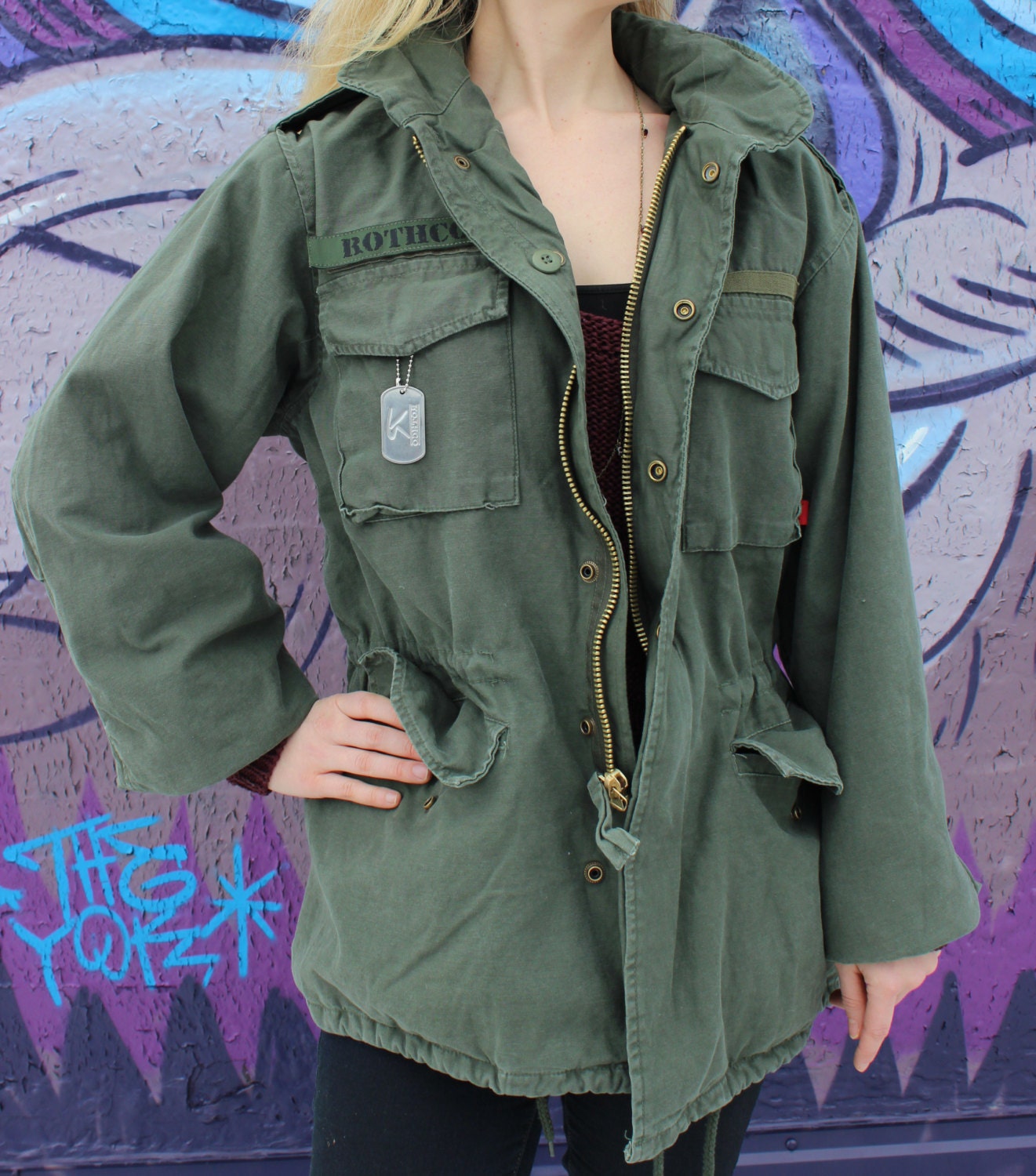 US Army M65 Field Jacket Vintage Military Coat by FlamingoMaude