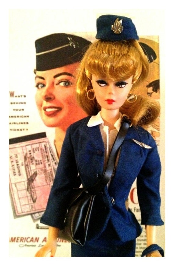 vintage flight attendant barbie