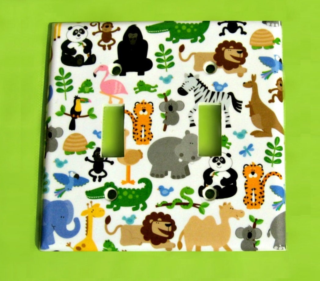 Crystals on Light Switch Outlet Cover Combo Unique by Dressumups