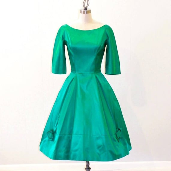 emerald green holiday skirt