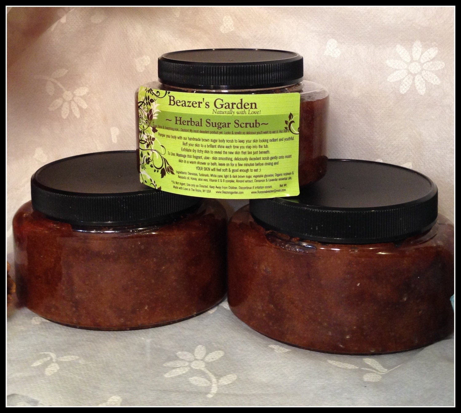 Brown Sugar Body Scrub Skin Exfoliating Body by BeazersGarden