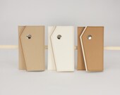 Bordered Angled Washable Paper Business Card Case in Mojave Sand - SIDONIEYANG
