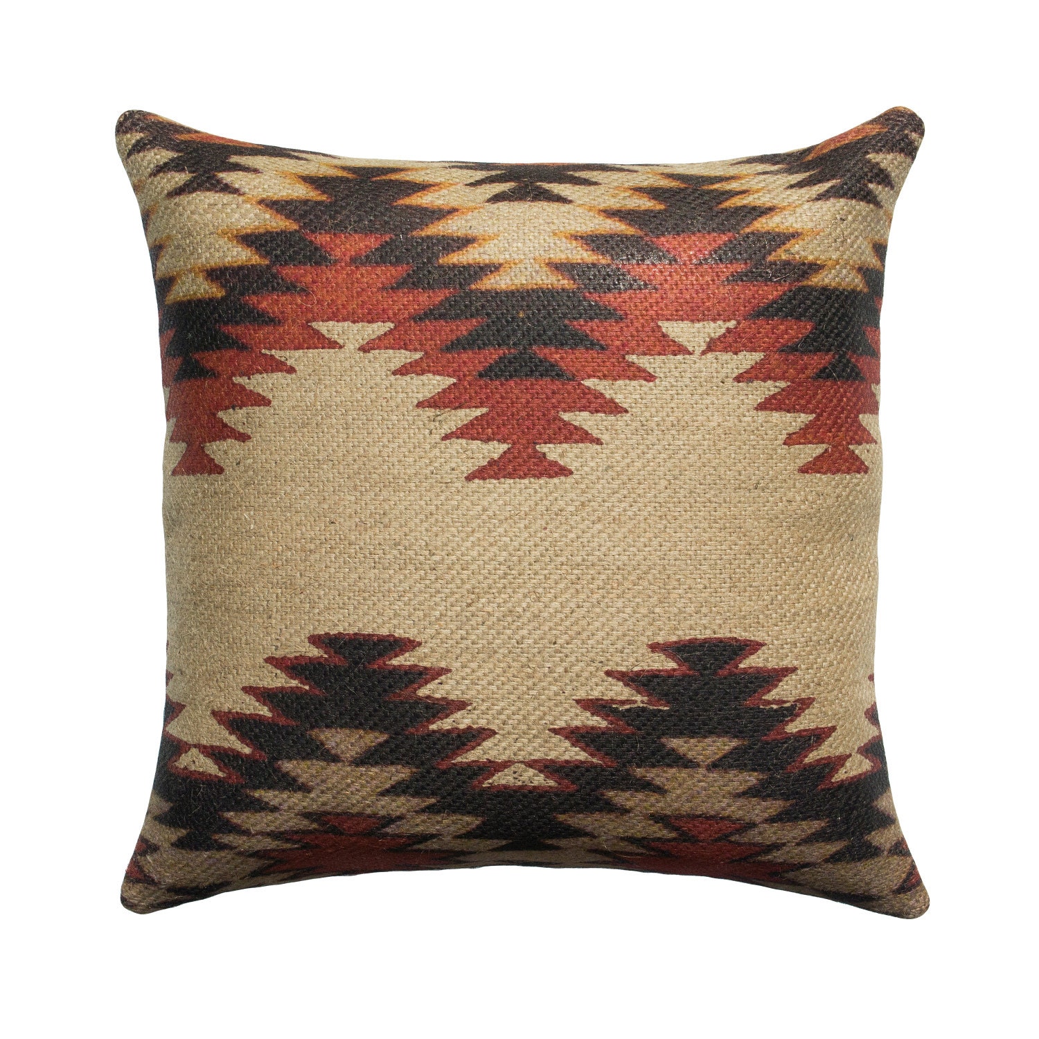 Black and Red Chevron Pillow Cover Aztec by TheWatsonShop on Etsy