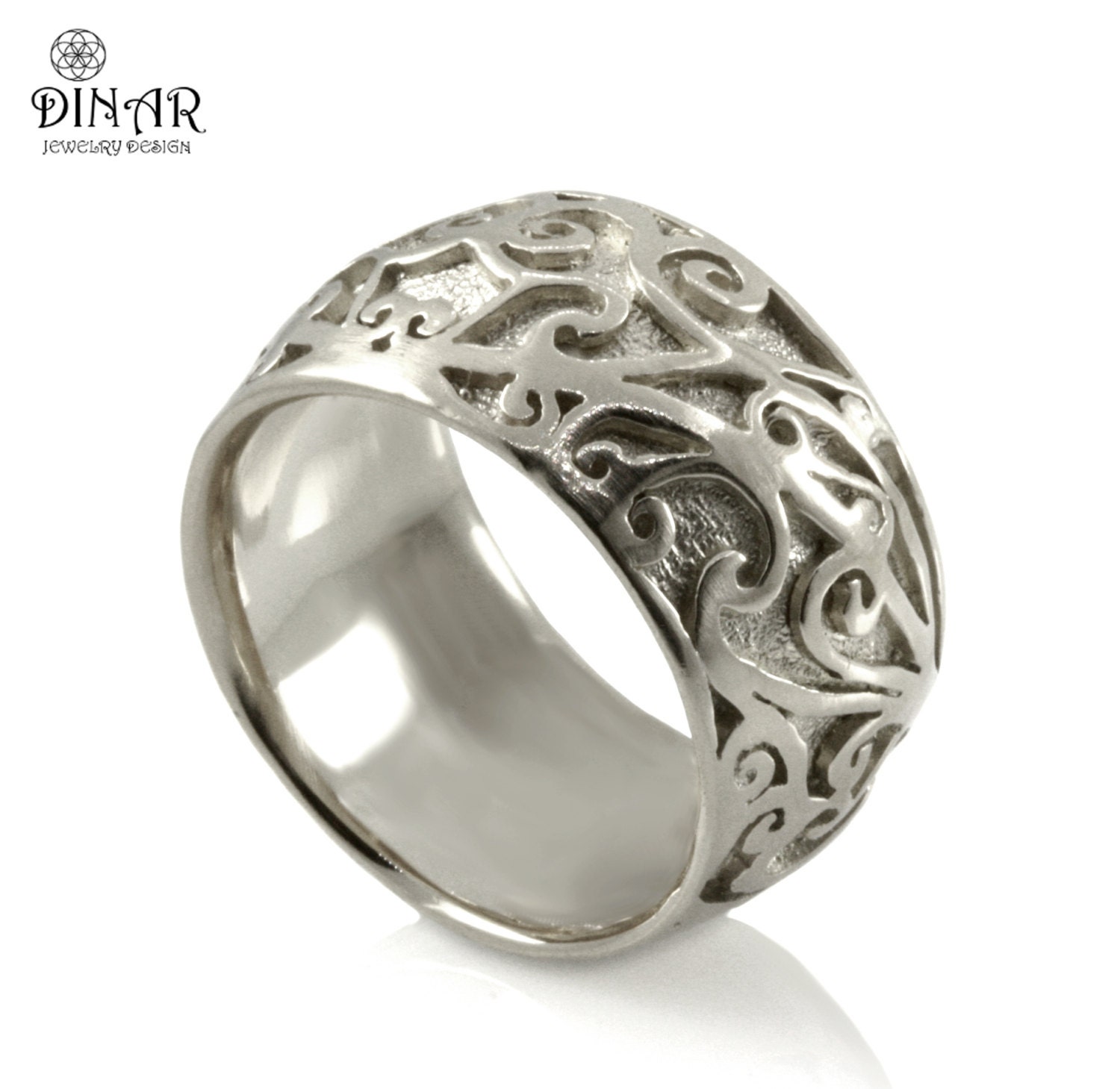 wedding lace gold gold band women's  gold band,14k wedding lace Gold band,  white  lace wedding