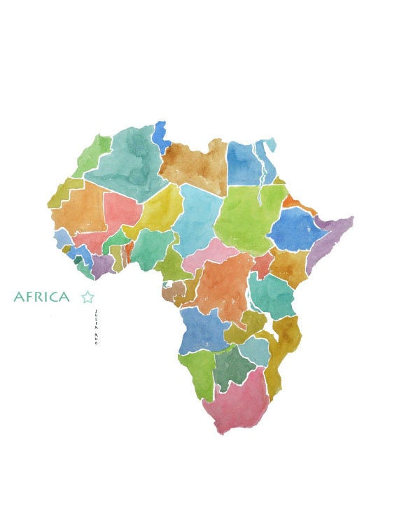 Map Of Africa Without Country Names United States Map