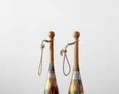 vintage juggling clubs / wood juggler
