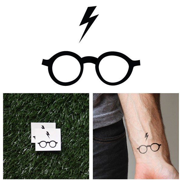 Glasses tattoo