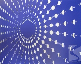 moon phase calendar on Etsy, a global handmade and vintage marketplace.