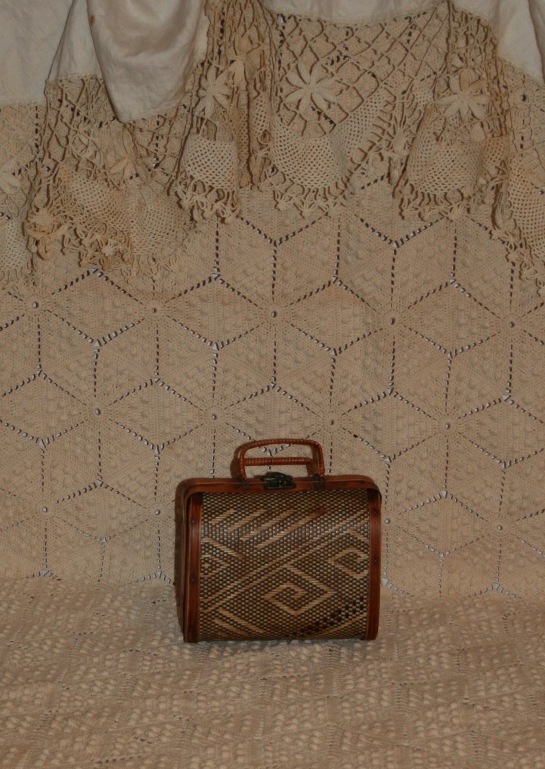 Novelty Purse Wood Purse Straw Purse Ethnic Purse by MagpieandOtis