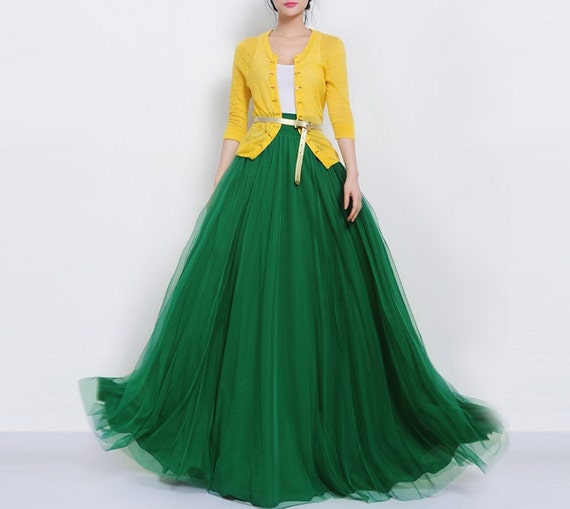 Green Tulle Skirt 72
