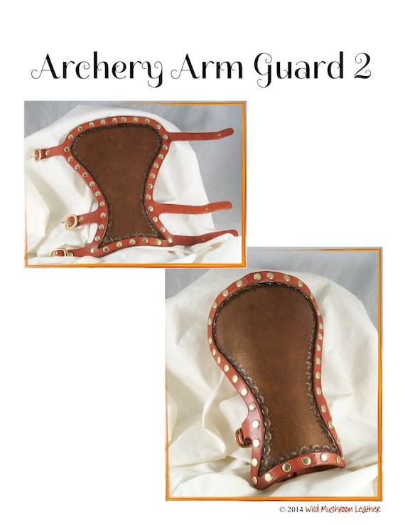 Archery Arm Guard 2 leather pattern PDF digital by FunwithLeather