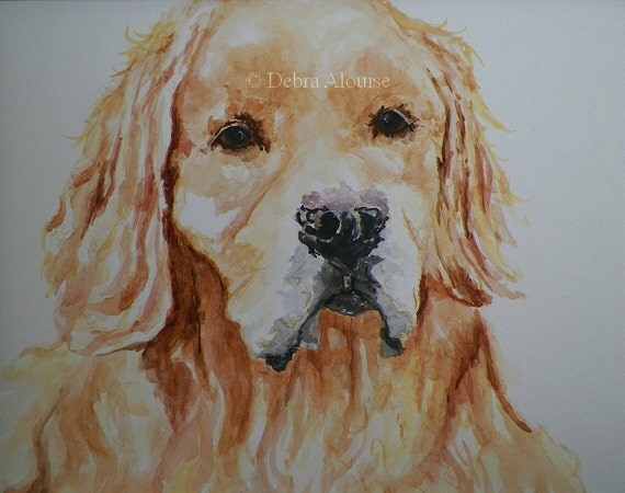 golden retriever watercolor sweet golden retriever watercolor original by grandhorse golden retriever watercolor sweet golden retriever watercolor original by grandhorse