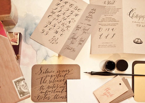 Calligraphy starter kit - black ink