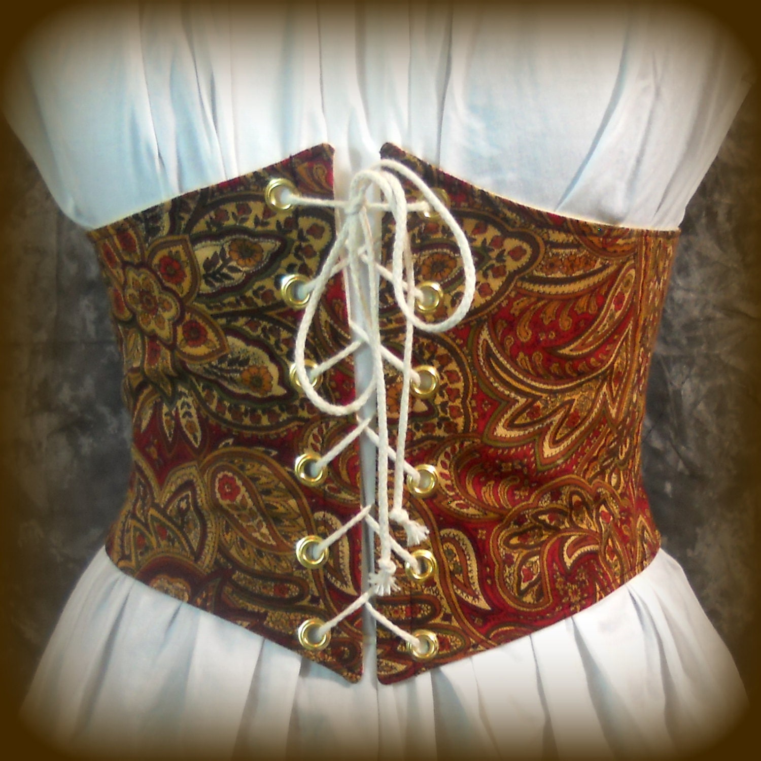 Renaissance Waist Cincher Pirate Waist Belt by MidnightsMeadow