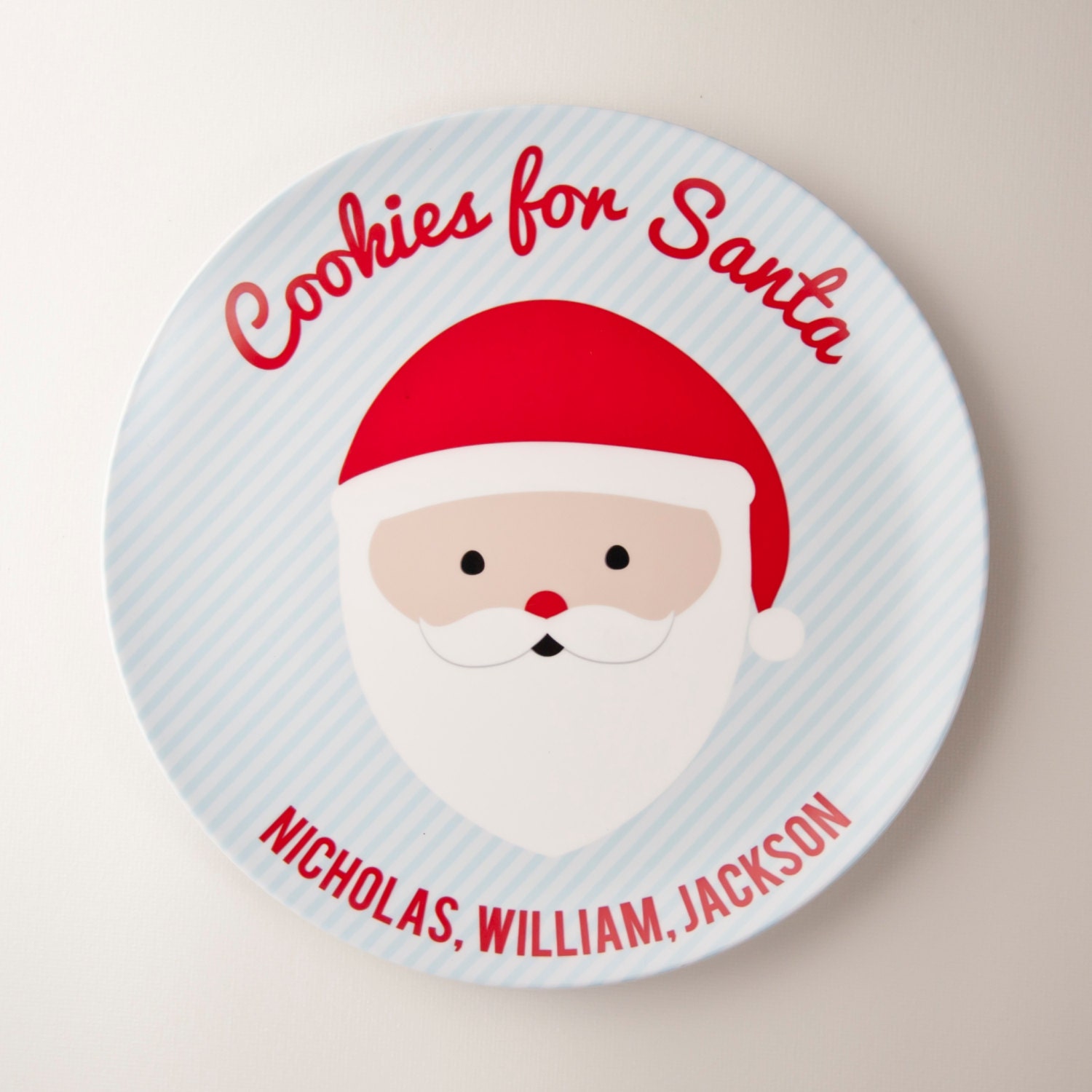 Cookies for Santa Plate - Personalized Christmas Plate Il_570xn