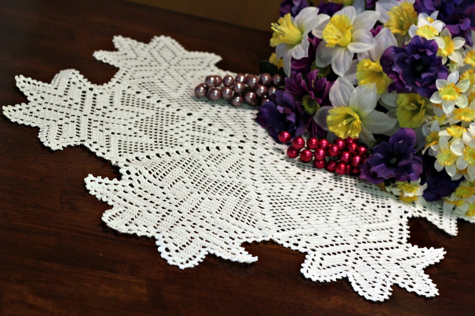 Beautiful White Star Crochet Doily By Doilymania On Etsy 0705