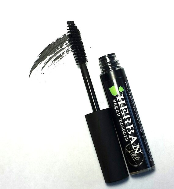 BLACK Vegan Mineral Mascara Great for Sensitive by herbanluxe