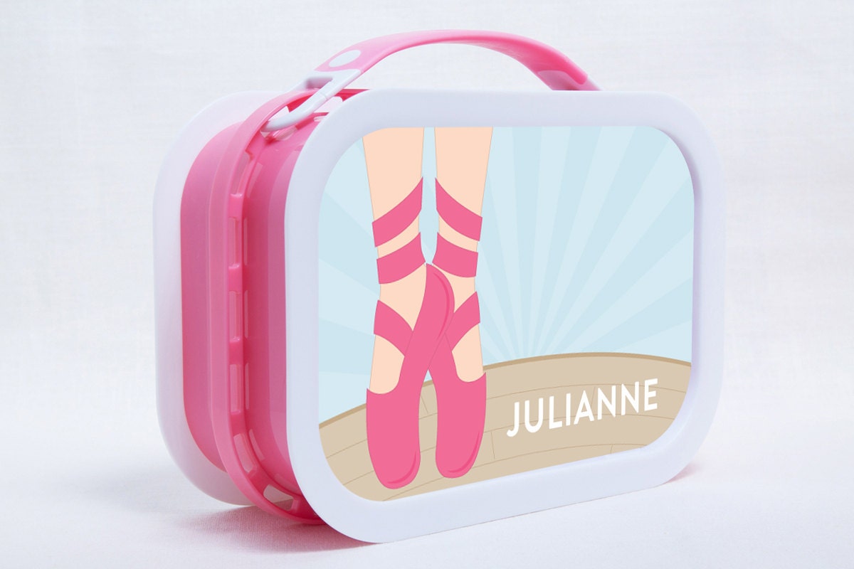 Personalized Childrens Lunchbox - Ballet Shoes / Dance Il_570xn