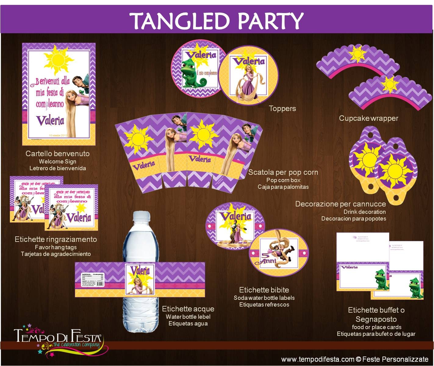 Tangled Printable Party Il_570xn