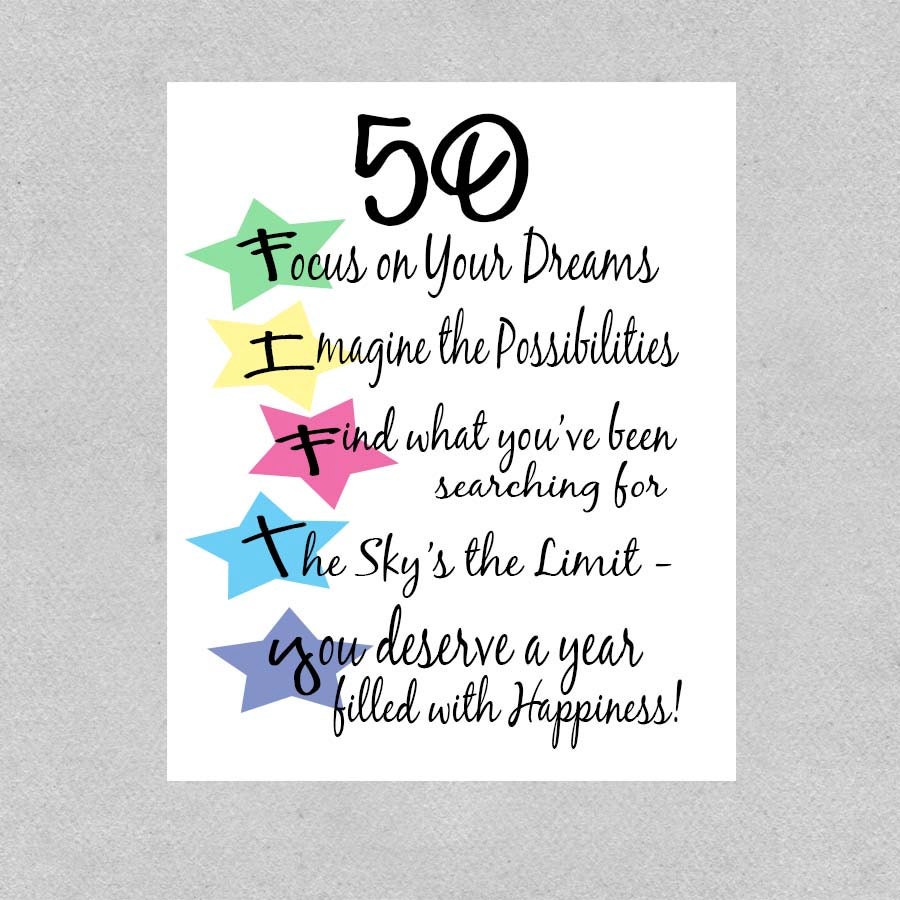 50th Milestone Birthday Quotes QuotesGram