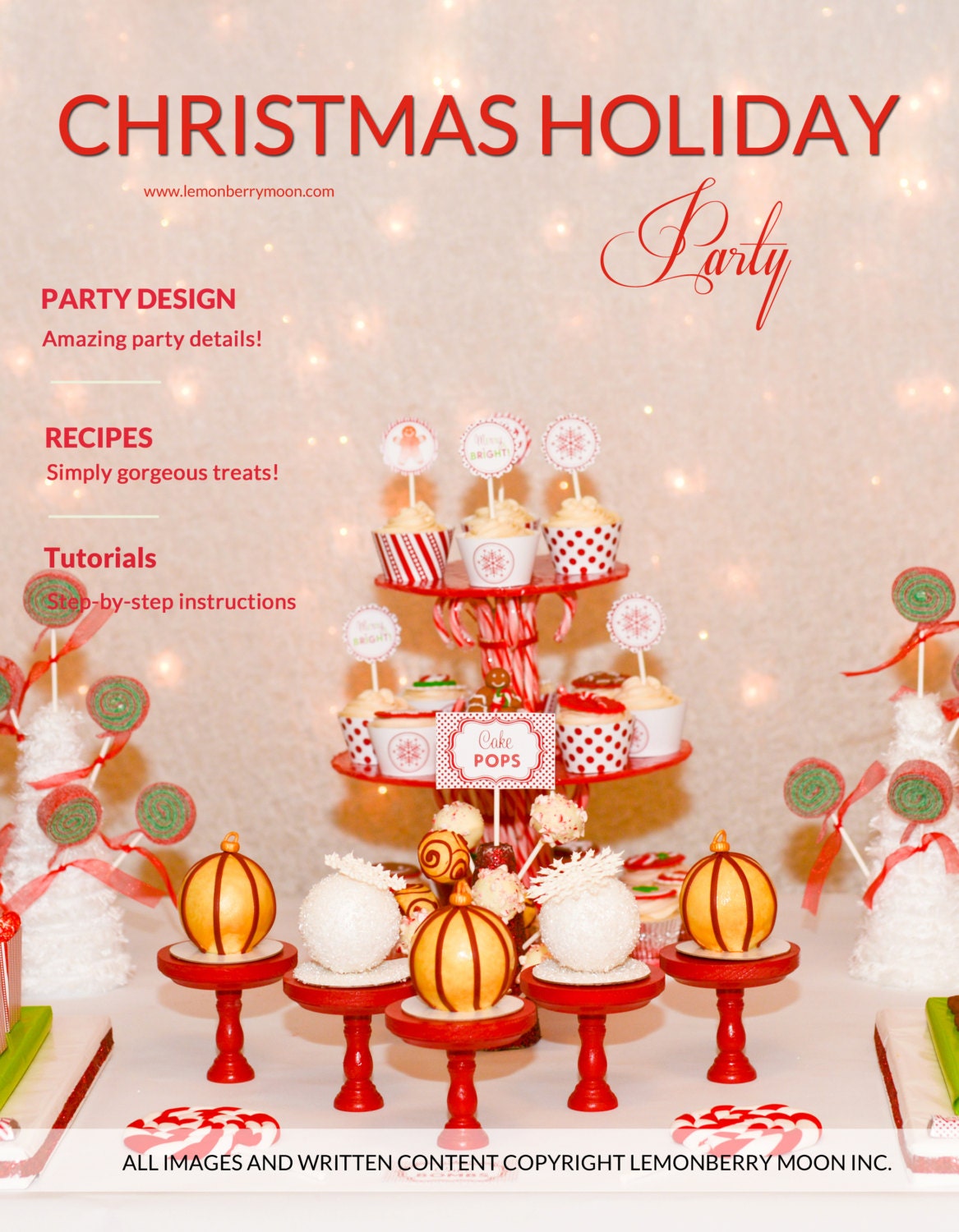HOLIDAY PARTY PLAN - Christmas Holiday Party Plan - Free Labels and A guide for creating this party at home Il_570xn