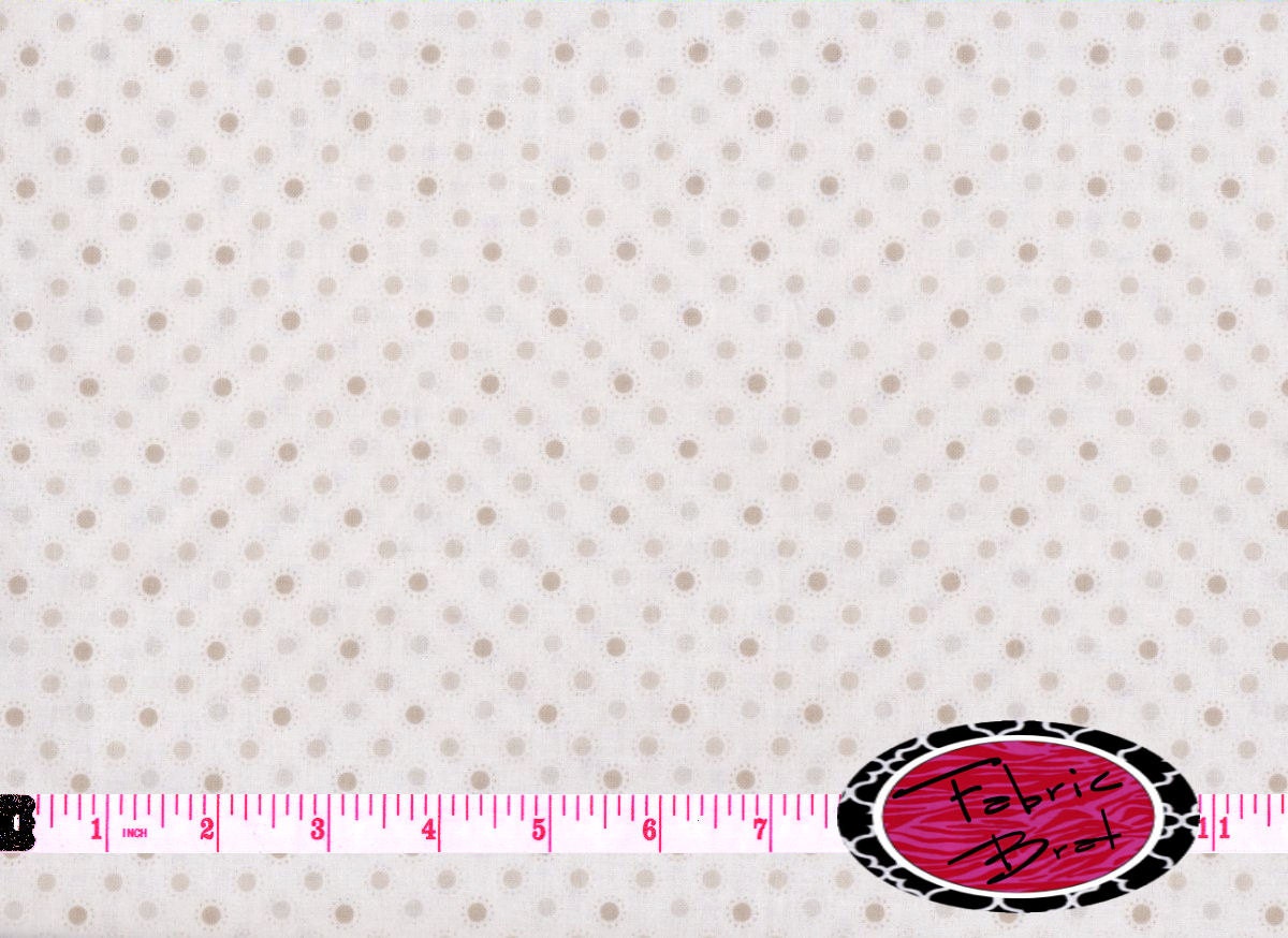NATURAL Fabric by the Yard Half Yard or Fat Quarter Pale GRAY & Ivory DOT Fabric Neutral Fabric Apparel 100% Cotton Quilting Fabric w9-8 - FabricBrat NATURAL Fabric by the Yard Half Yard or Fat Quarter Pale GRAY & Ivory DOT Fabric Neutral Fabric Apparel 100% Cotton Quilting Fabric w9-8 - FabricBrat