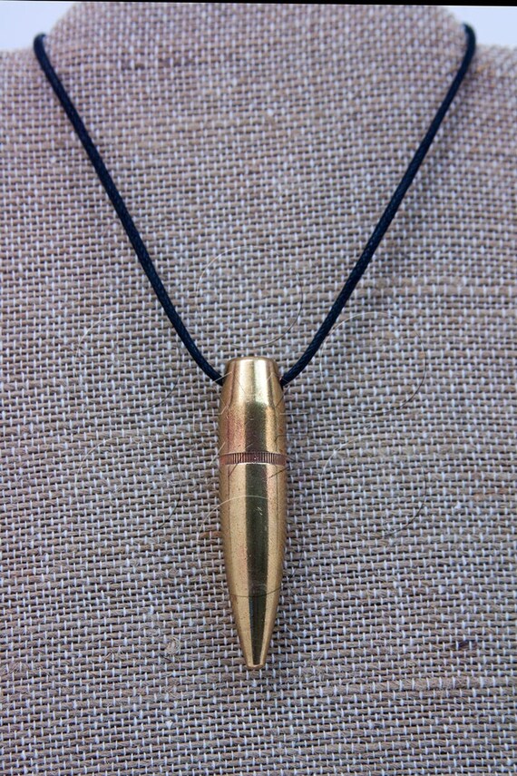 Authentic 50 Caliber Military Copper Bullet Necklace by guntap