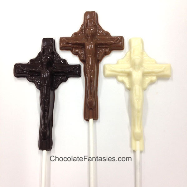 Chocolate Crucifix Cross Religious Chocolates by IslandGirlGourmet
