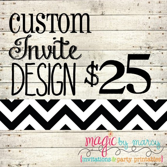 Custom Order Invitation Design Il_570xn