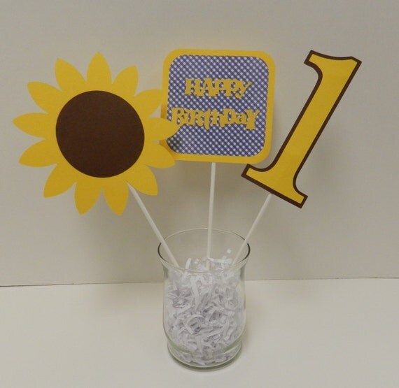 SUNFLOWER Table Decor Set A Il_570xn