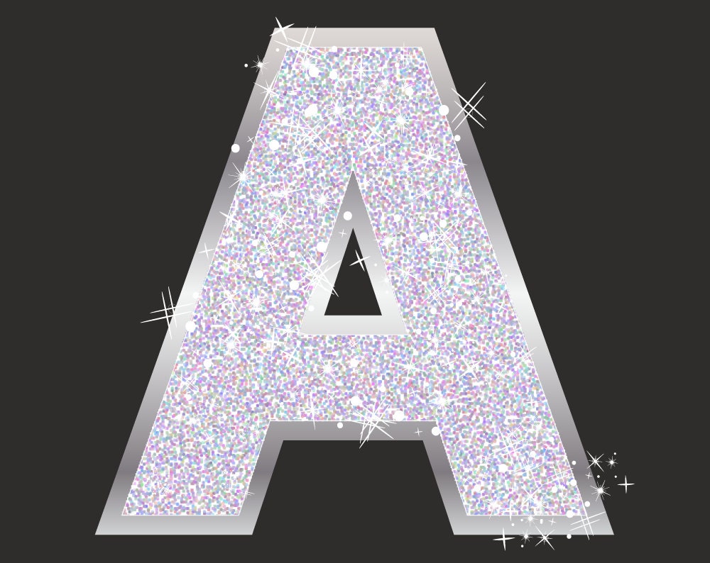 free glitter alphabet clipart - photo #40