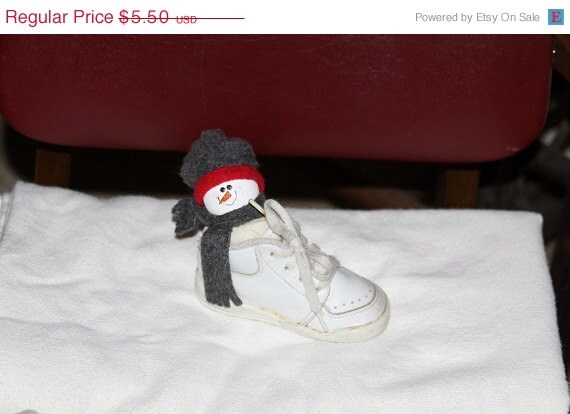 Clearance Sale Snowshoe Christmas Decoration Baby Shoe Snowman
